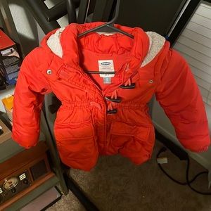 Girls old navy red coat 4t